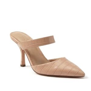 Ann Taylor NIB ‘Meri’ Croco Mule Pumps Size 8.5